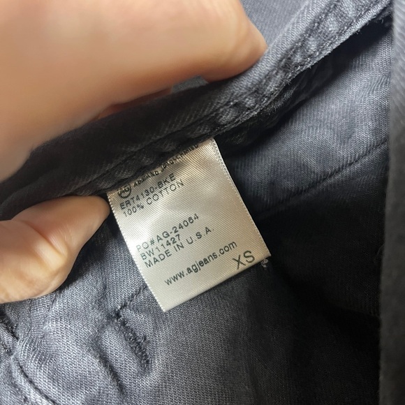 AG Adriano Goldschmied Fitted Black Denim lJacket Size XS Western, Rocker, Punk - Picture 4 of 7